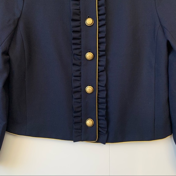 J. Crew Preppy Blue Blazer gold buttons - Picture 7 of 16